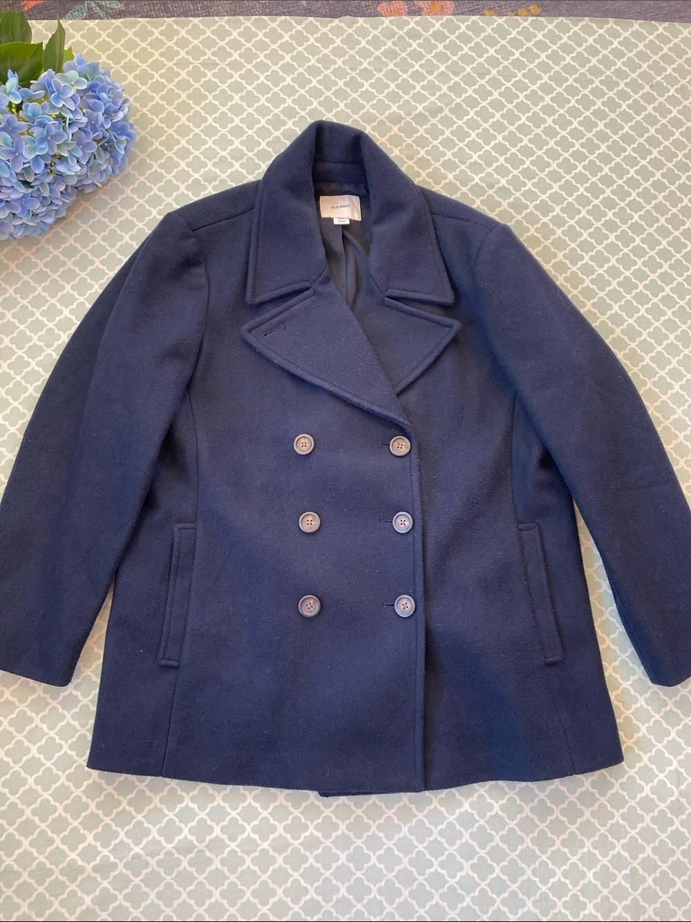 Old Navy Double Breasted Button Pea Coat Navy XLP